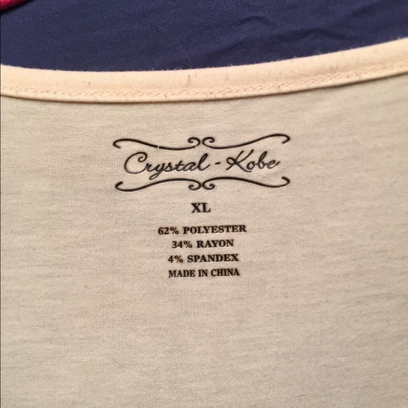 Crystal-Kobe ivory dolman macrame blouse - Picture 3 of 5